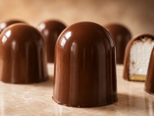 Nordic Sweets flødebolle — milk chocolate dome